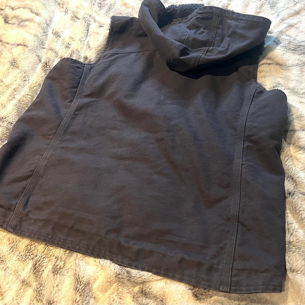 Vintage Carhartt Hooded Women’s Work Vest in Navy Blue XXL (20) - Picture 6 of 6